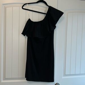 **WORN ONCE** A New Day Ruffled One Shoulder Dress